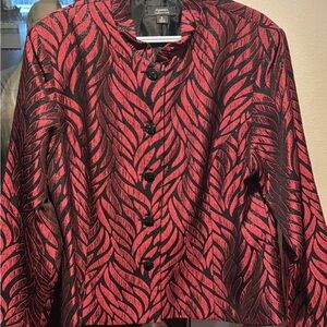 Dressbarn Red and Black Blazer